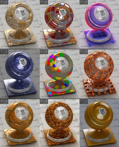 Vray 3D-materials 2017 (V-Ray, mat) - part 6