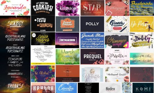 600+ Fonts Family Big Bundle (Multilangual) Pack 44
