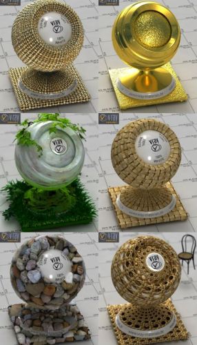 3D Vray-materials 2017 (V-Ray, mat) - part 3