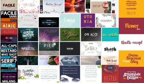 600+ Fonts Family Big Bundle (Multilangual) Pack 44