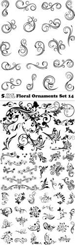 Vectors - Floral Ornaments Set 14