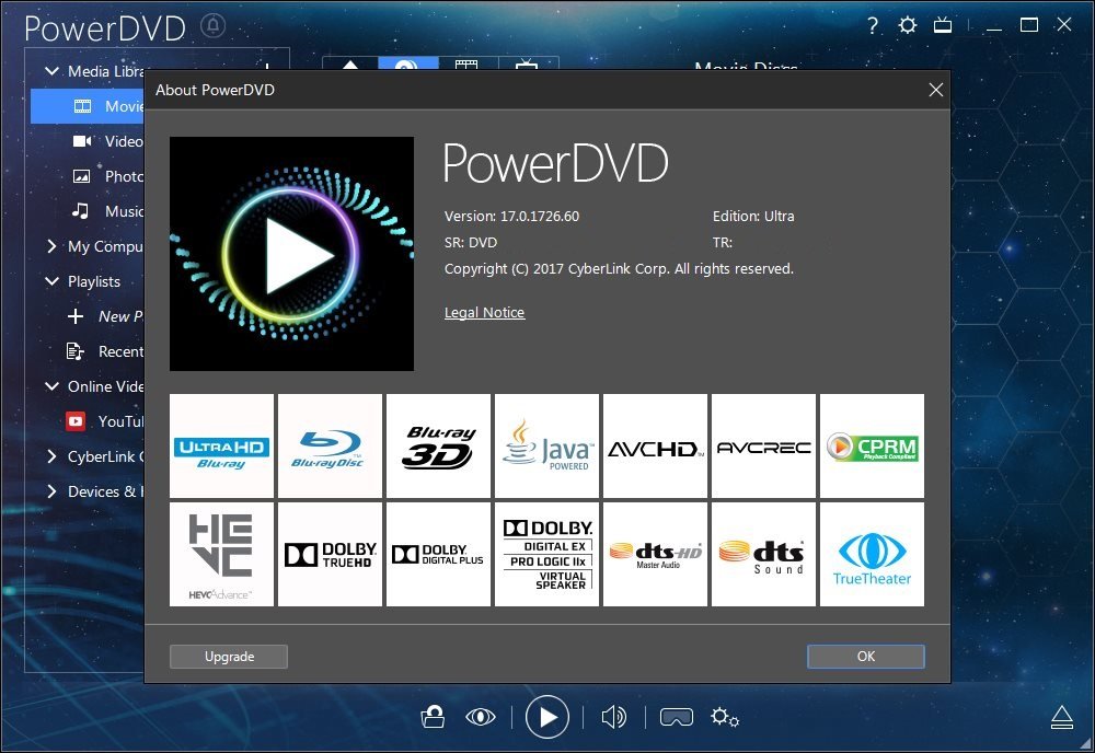 cyberlink powerdvd 17 ultra license is for 1 pc