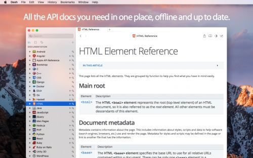 Dash 4.0.4 Mac OS X