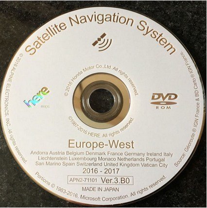 honda dvd satellite navigation system navteq europe 2018