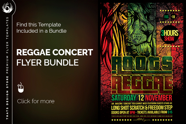 GraphicRiver Roots Reggae Flyer Template