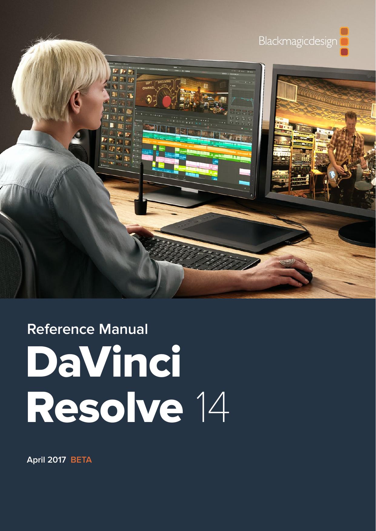 davinci resolve reference manual