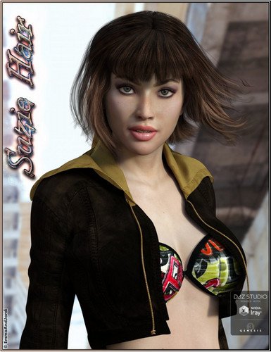 Suzie Hair for Genesis 3 Female(s) 