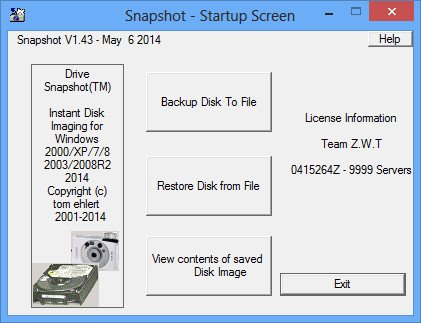 Drive SnapShot 1.45.0.17626 Boot CD