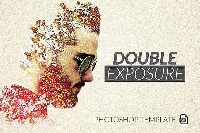 CreativeMarket - Double Exposure Photoshop Template