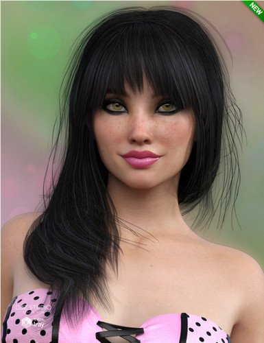 Silvie Hair for Genesis 3 Female(s) 