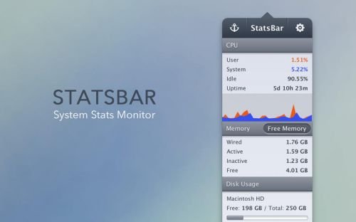 StatsBar 2.5 MacOSX