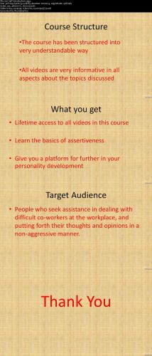 Assertiveness for Beginners