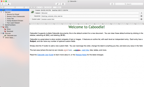 Caboodle 2.0.3 Mac OS X