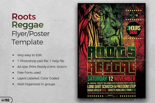 GraphicRiver Roots Reggae Flyer Template