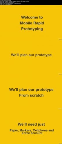 Mobile Rapid Prototyping: Build a demo in 1 hour 
