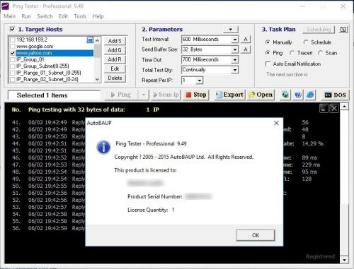 Ping Tester Professional + Web 9.49