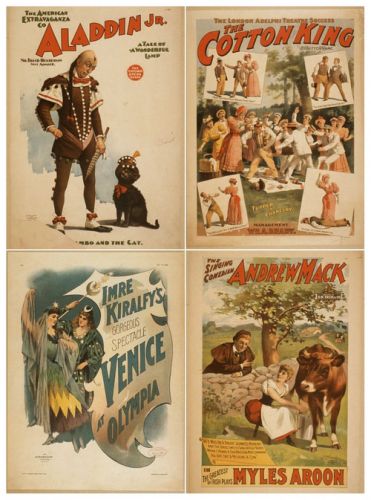Advertising posters and billboards Strobridge &amp; Co. Lith (1870-1920) Part 1