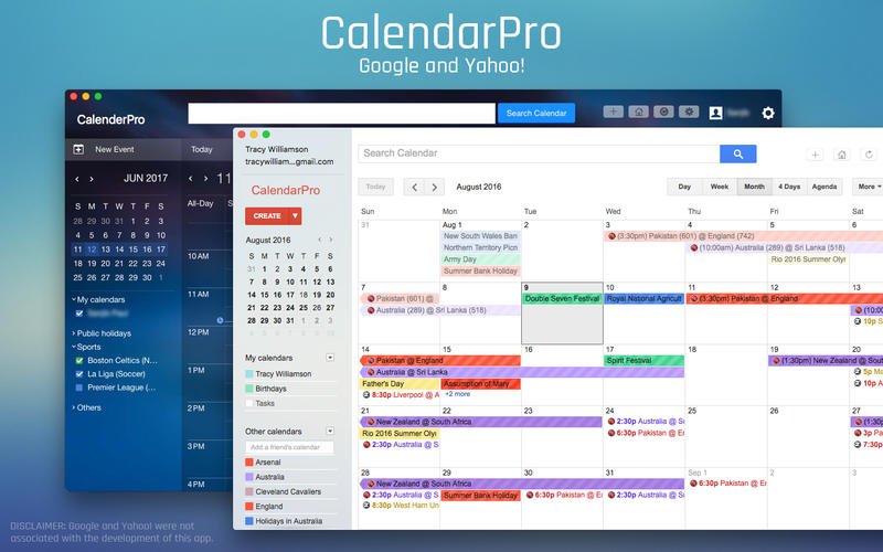 calendarpro for google and yahoo