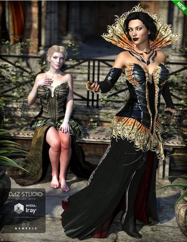 The Corvus Ensemble for Genesis 3 Female(s) and Genesis 8 Female(s) 