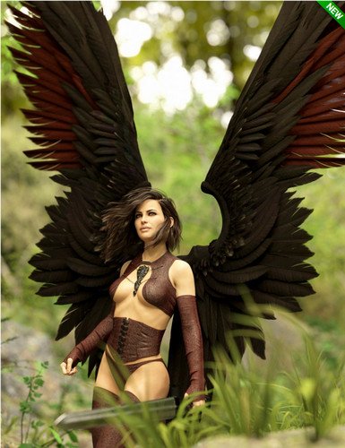 Morning Star Wings for Genesis 3 and 8 Female(s)