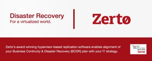 Zerto Virtual Replication 5.0.30.165