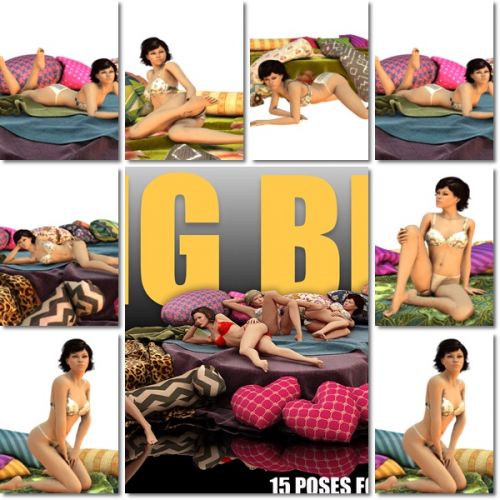 Big Bed Victoria 4 Poses
