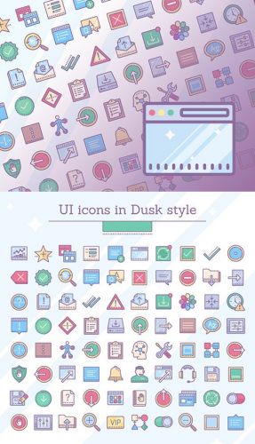 EPS, PNG, PDF, SVG Vector Icons - Dusk