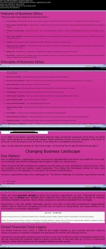 Learn about business ethics