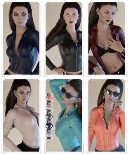 X-Fashion Biker Jacket for Genesis 3 Female(s)