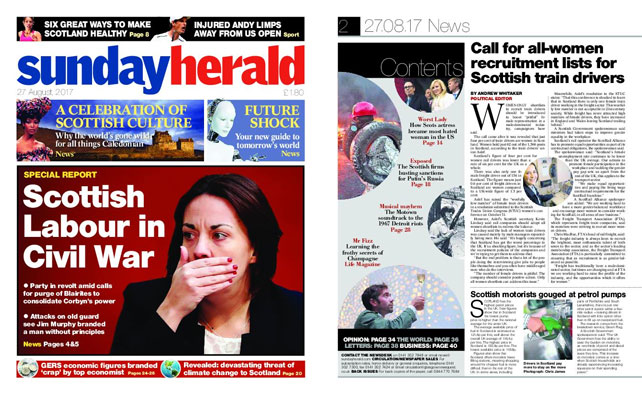 Sunday Herald – August 27, 2017