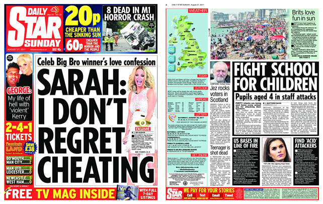 Daily Star – August 27, 2017