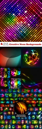 Vectors - Creative Neon Backgrounds