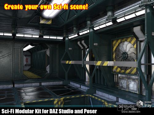 SciFi Modular Kit for DAZ Studio and Poser