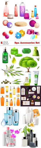 Vectors - Spa Accessories Set