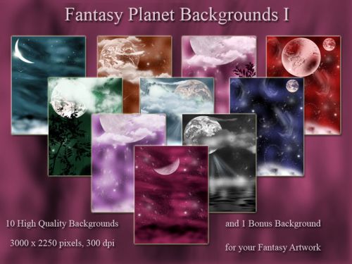 Fantasy Planet Backgrounds I