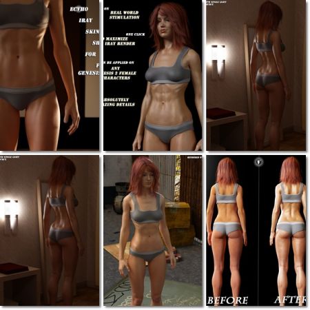 EcVh0 Iray Skin Shader for Genesis 2 Female(s)