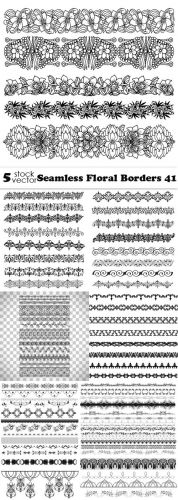 Vectors - Seamless Floral Borders 41
