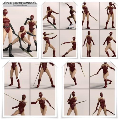 Quixotry's Poses for Autumn Soldier