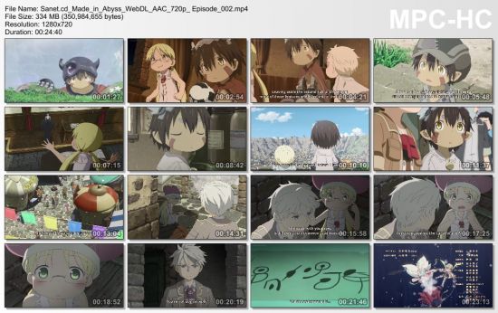 Made in Abyss WebDL AAC 720p Episode 002