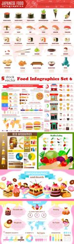 Vectors - Food Infographics Set 6