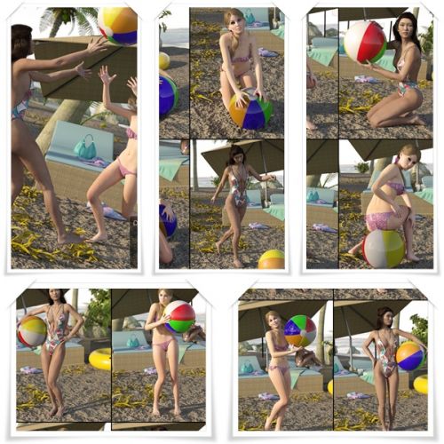Beach Beauties Poses