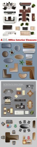 Vectors - Office Interior Elements