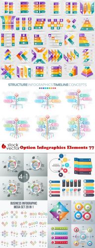 Vectors - Option Infographics Elements 77