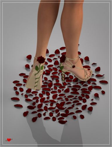 Rose Embellished Sandals