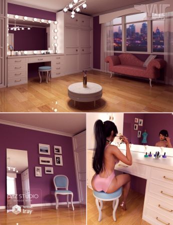 Vanity Room Environment and Poses