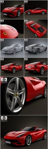 Ferrari F12 Berlinetta 2012 3d Model Humster