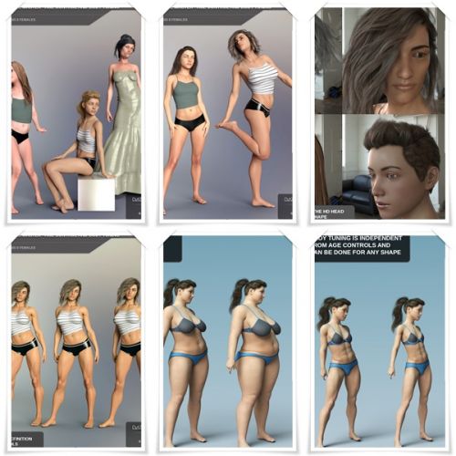 Easy Shape Master - Age Control And Body Tuning For Genesis 8 Female