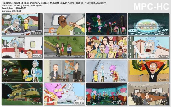 Rick and Morty S01E04 M. Night Shaym-Aliens! BDRip 1080p h.265