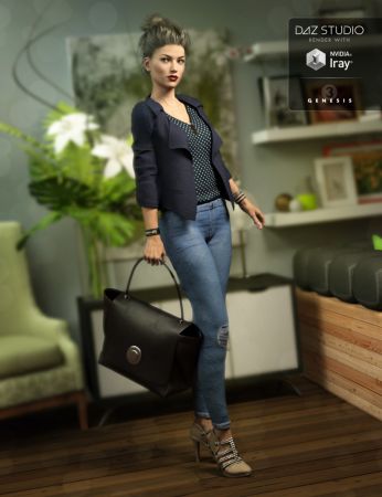 Upscale Shopper Outfit for Genesis 3 Females