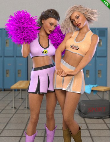 FG Cheerleader Outfit for Genesis 8 Female(s) 